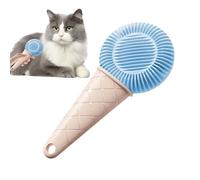 Pet Grooming Brush - Soft Bristle Massaging Hair Brush For Cats And Dogs, Double Sided Pet Hair Grooming Comb For Indoor Outdoor Long Short Coat, Small Medium Large Breeds