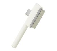 Pet Grooming Comb, 19 x 7 x 2 cm, Dog Deshedding Tool Matting, Cat Hair Remover, Comfortable Grip Dog Brush, Ideal para el Grooming and Daily Care, White/Green