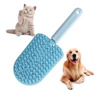 Pet Grooming Comb, Cats Deshedding Brush, 22x9.5x5cm, Ergonomic Non-Slip Handle, Ice Cream Shape Detanglers, Soft Bristles Design for Home Salon Use Puppies and Small Breeds