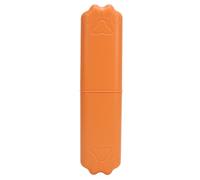 Pet Grooming Comb Double Ended Safe Ergonomic Handle Cat Dog Detangling Massage Comb with Case Cover (Orange)