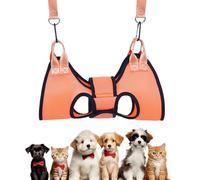 Pet Grooming Hamaca - Poliéster 55 x 42,5 x 1 cm ajustable | Pet Nail Trimming Restraint, Hanging Harness with Carabiner for Safe Bathing | Dog Cat Sling Grooming Tool, Home Spa, Small Medium Large