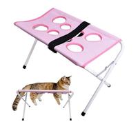 Pet Grooming Hammock - Breathable Mesh Restraint Sling | 8 Hole Hanger Scratch Proof Dog Cat Nail Trimming Support Safe Grooming Aid for Pets, Bathing, Haircut Claw, Ear Eye Care