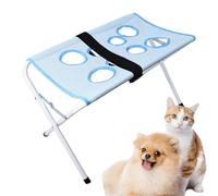 Pet Grooming Hammock - Breathable Mesh Restraint Sling | 8 Hole Hanger Scratch Proof Dog Cat Nail Trimming Support Safe Grooming Aid for Pets, Bathing, Haircut Claw, Ear Eye Care