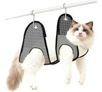Pet Grooming Hammock - Dog Grooming Hammock, Dog Nail Trimming hammocks, Anti-Scratching Mesh Restraint Bag, DogsGroomings Harness with hangable S-Hook for Ear Washing Home Bathroom