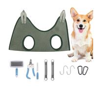 Pet Grooming Hammock | Dog Nail Trimming Kit 10pcs Cat And Nail-Cutting Hammock, Filing Board Set, Adjustable Safe For Care, Bathing, Ear Cleaning, Home Accessory
