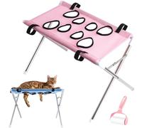 Pet Grooming Hammock with Washing, Eight Hole Hammock Helper Hanging Harness, Pet Nail Clipping Hanger for Cats Dogs Kittens Puppies Small Medium Large Breed