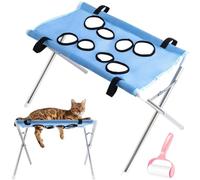 Pet Grooming Hammock with Washing, Eight Hole Hammock Helper Hanging Harness, Pet Nail Clipping Hanger for Cats Dogs Kittens Puppies Small Medium Large Breed