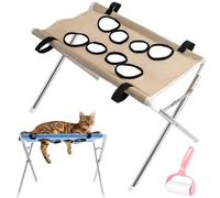 Pet Grooming Hammock with Washing, Eight Hole Hammock Helper Hanging Harness, Pet Nail Clipping Hanger for Cats Dogs Kittens Puppies Small Medium Large Breed