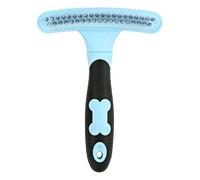 Pet Grooming Rake, Dematting Undercoat Brush, Double Row Pins, AntiDouble Row Pins, Anti-slip Handle Rake,Dogs And Cats, Extra Wide Dematting Undercoat Rake Comb With Anti-Slip Handle Reduces Shedding