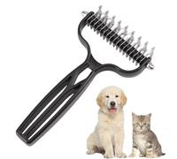 Pet Grooming Rake for Dogs and Cats | Pet Detangling Brush for Removing Loose and Undercoat | Grooming Comb f́or Shedding ánd Daily Care | f̀or Home Indoor Outdoor Seasonal Veterinary Shower Bathr