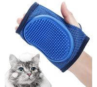 Pet Grooming Scrubber - Bath Massage Glove, Shedding Hair Remover with Gentle Bristles, Dog Bathing Brush for Coat, Suitable for Medium Large Dogs Cat Bunny Horse Puppy Home Indoor Use