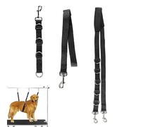 Pet Grooming Strap - Extension Loop Bathing Restraint Leash, 3X Nylon Table Straps | Adjustable Arm For Dogs, Cats, Safe and Convenient Grooming, Bathing, Training Use