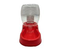 Pet Guru® Dispensador automático de cuenco de agua por gravedad para mascotas, dispensador automático de agua para mascotas, estación de agua para mascotas, perros, cachorros y gatos (rojo, 500 ml)