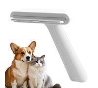 Pet Hair Brush, Stainless Steel Undercoat Rake Dog Shedding Brush Cat Comb for Dematting, Bathing, Washing, Knots Removal, Puppy, Kitten, Home, Travel