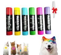 Pet Hair Chalk for Dogs, 6/12 Bright Colors Temporary Paint Pens, Easy to Apply Washable Bright Color Pet Hairs Dye for Grooming Necessities,Cats and Horses