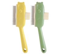 Pet Hair Comb, Bear Button Cat Detangling Comb, Gentle Pet Grooming Brush, Massaging Tool for Daily Cleaning, Bathing, Indoor Outdoor Use, Portable Design for Apartment, Travel, Home Pet Care