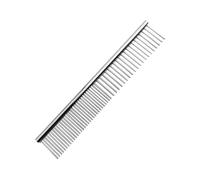 Pet Hair Comb | Metal Dog for Grooming Stainless Steel desheding Tool, Anti-Static Dematting Brush Home Detangling Kitten Short Indoor Long Cleaning Travel Daily, 7.4x1.3x0.2 inches