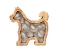 Pet Hair Keepsake Box | Wooden Container with Transparent Window