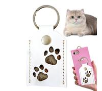 Pet Hair Memorial - Colgantes de la bolsa para el pelo, cuadrada, 2,76 x 1,89 pulgadas, diseño de cachorro de gatito, para parejas