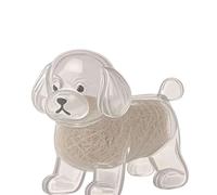 Pet Hair Memorial Keepakes Keychain Hundeform Figur Fell Kollektor Box Clear Hanging Bag Charme Accessoires Geschenk Haustier Pelze Memorial Keychain
