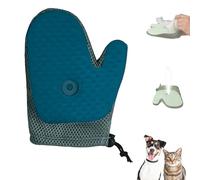 Pet Hair Removal Glove, 2025 New Grooming Mist Glove for Pets, Pet Hair Remover Electrostatic Gloves, Deshedding Steam Brush, for Cats & Dogs (Blue)