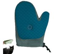 Pet Hair Removal Gloves Spray Massage Brush Gloves, 2025 New Grooming Mist Glove for Pets, 2-in-1 Cat Grooming & Cleaning Mitt (Blue)