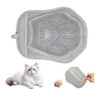 Pet Hair Removal Gloves, Sticky Scrubber Tool, 9.65x7.68x0.75 Inches Portable Glove with Strong Grip, Compact Cleaner, Animal Accessory with Modern Style, Household Aid for Furniture and Couch