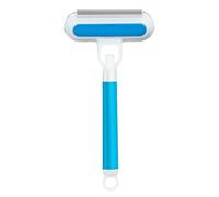 Pet Hair Removal Tool, Furniture Hair Brush, 14.57 Inches Handle Multifunctional Washable Scraper, Sofa Lint Remover for Indoor Carpet Clothing Laundry Bed Use, Gray, Blue