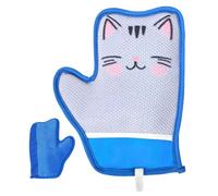 Pet Hair Remover Glove, Cat Dog Grooming Mitt, Reusable Shedding Brush, Gentle Deshedding Tool with Cute Cartoon Design, Hair Cleaner for Furniture Clothes Carpet Bedding Couch Use