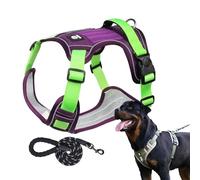 Pet Harness For Small Dogs - Adjustable Soft Padded Dog Vest - Breathable and Reflective No Pull Dog Vest For Walking and Training Medium Large Dogs