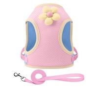 Pet Harness, Reflective Cat Harness, 9.06 Inches Heavy Duty Breathable Cartoon Puppy Strap, Training, and Travel, Comfortable Adjustable Vest for Hiking, Camping, Beach
