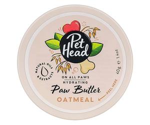 PET HEAD On All Paws Mantequilla de Avena para patas, 40g. Bálsamo hidratante para patas, Calma y nutre para patas y narices suaves y sin grietas, Seguro para lamer, Fórmula suave para cachorros