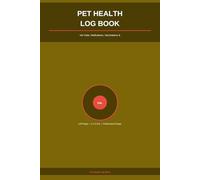 Pet Health Log Book: Vet Visits, Medications, Vaccinations & Daily Care | 120 Pages