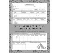 Pet Health & Wellness Tracker book: Daily Care Journal for Tracking Pet’s Meals, Vet Visits, Grooming, Behavior & Medications | Perfect Record Book for All Pets - Dogs, Cats, Birds, Rabbits & More