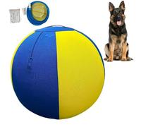 Pet Herding Toy Ball - 17 pulgadas Dog Ball with Carry Handle and Pump, Interactive Training Toy for Medium Large Breeds | Exercise Balls for Bored Animals | Outdoor Indoor Play for Park Yard