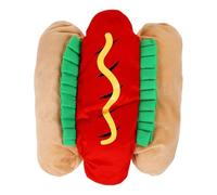 Pet Hot Dog Costume, Funny Cosplay Outfit with Burger Design, Multi-Functional Cute Food Dog Coat Cosplay Accessories for Photo Props, Theme Parties Funny Pet Hot Dog Costume, Burger Design Cosplay Ou