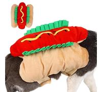 Pet Hot Dog Costume, Funny Cosplay Outfit with Design, Multi-Functional Food Dog Coat, Cute Cosplay Accessories For Photo Props & Theme Parties, 1 Piece, Easy To Clean
