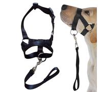 Pet Hozzle - Arnés De Perros De Entrenamiento De Ajuste Seguro, Halter Anti Chew Dog | Cubierta Bucal Ajustable Suave Con Tela Transpirable, El Dispositivo De Restricción Liviano Evita Que Los Ladrido