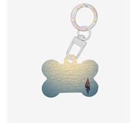 Pet ID Tags The Lost Boat - Etiquetas personalizadas para perros y gatos, acrílico en forma de hueso, color blanco, pequeño
