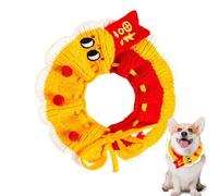 Pet Knitted Collar, New Year Puppy Bib, Adjustable Cat Collar, Cute Puppy Neck Collar, Puppy Bib Dogs, Adjustable Pet Collar, Holiday Pet Collar, Decorative Puppy Collar, Pet Neck Collar for Cats,