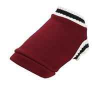 Pet Knitwear V Neck College Dog Outumn and Winter Vest para Gato Dog Rabbits Chinchilla Red M Tiene Costura BEA Pet Wandwearpet Knitting Clothing Clothingdog (S)