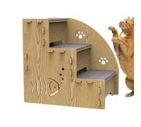 Pet Ladder For Sofa - Extra Wide Pet Stairs, Dog Stairs For Bed with Storage | Non-Slip Bottom For High Beds & Couches, Pet Steps with Washable Cover Arch and Roller For Old Dogs Injured Pets