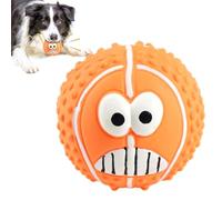 Pet Latex Ball - Smile Face Squeaky Toy, Bouncy Puppy Chew Sound Sphere
