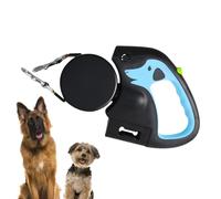 Pet Lead with Light - 3 Meters Retractable Pet Lead | Double-Headed Automatic Retractable Dog Leashh | Walking Leashh | Portable Cord with Padded Handle, Strong Clip, Lightweight Build