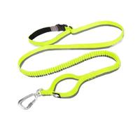 Pet Leash， Mosquetón reflexivo de Las Puntadas de la Correa de Perro del Bungee Manos Libres for los Perros medianos Grandes,for Pets(Yelllow,L)
