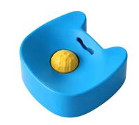 Pet Licking Bowl, Treat Dispenser Bowl, Slow Feeder Dog Plate with Lick Ball Design, Anti Choking Pet Feeding Plate for Kitchen Home Apartment Living Room Mealtime Training Behavior Control
