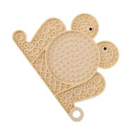 Pet Licking Mat for Dogs, Silicona Frog-Shaped Slow Alimenter, Suction Cup No Licking Tray, Interactive Sensory Fun for Interior, Outdoor, and Travel Use, 7,87 x 5,71 pulgadas