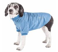 Pet Life Active Playera Polo para Perro, a Prueba de mechas, Flexible, Relajante, Extra Grande, Azul