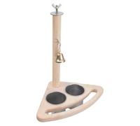Pet LoveBirds - Jaula para periquitos, perca, soporte de perca para escalada, comedero para pájaros, loros, periquitos, cacatúa, conure, taza de comida para pájaros pequeños