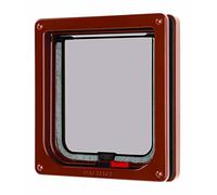 Karlie Lockable Flap K&F Cat Mate Puerta Gato Marrón Pos. A Cerrar, 7.6 x 1 x 8 Inches 11.2 Ounces